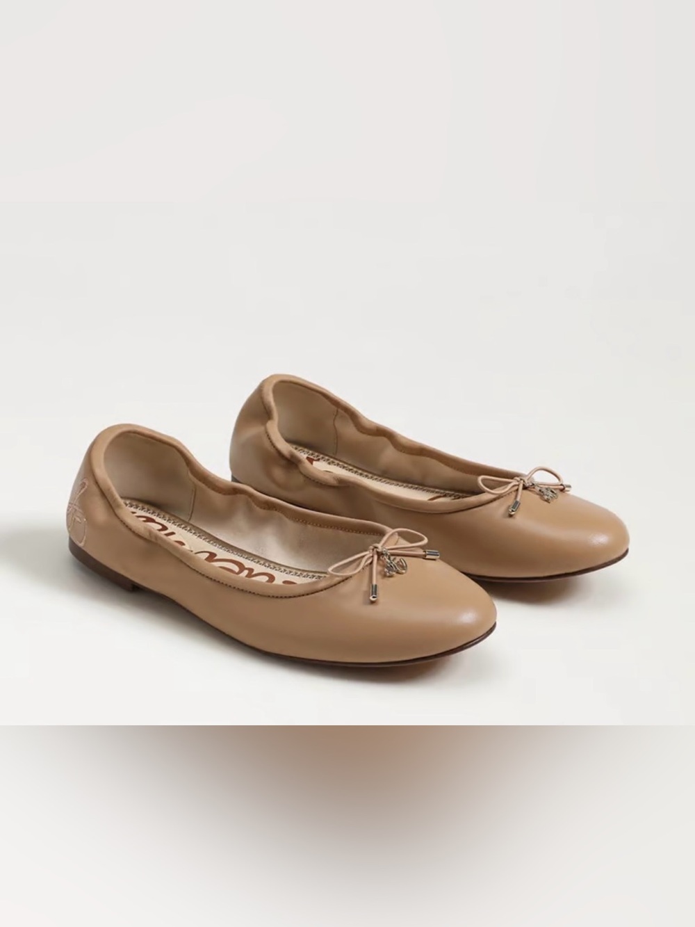 SAM EDELMAN Felicia Soft Leather Ballet Flats. Very Flexible And Comfy. NEW